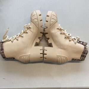 NWOT Schutz JAN TWEED LEATHER BOOTIE 7B